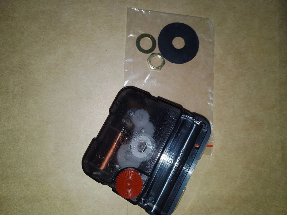 12888 Clock Accessory Quartz Movement 6mm Black Screw Plastic Sweep Movement With Clock Hand DIY Clock Kits Without hand