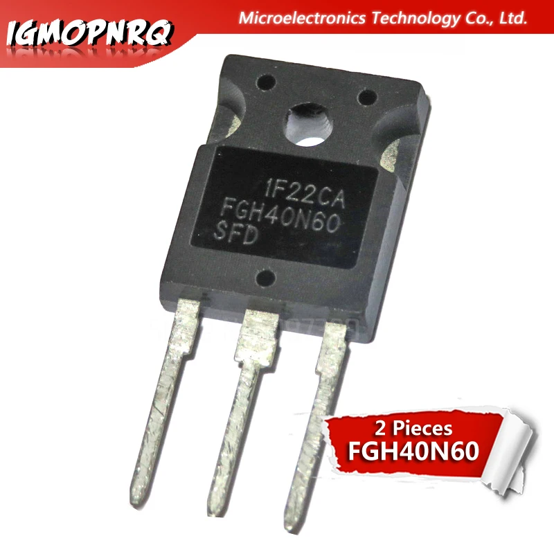 2pcs FGH40N60SFD FGH40N60 TO3P 40N60 600V 40A IGBT transistor