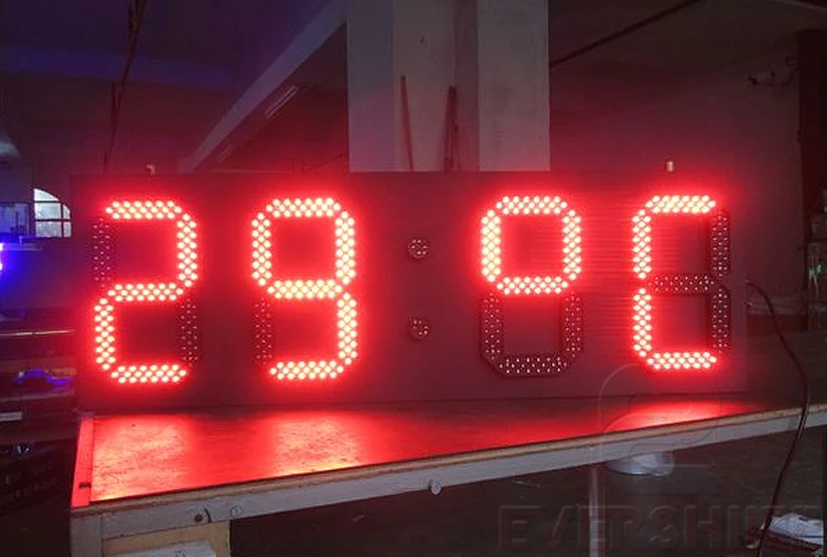 led countdown display 10 inch red display led digital board outdoor time sign