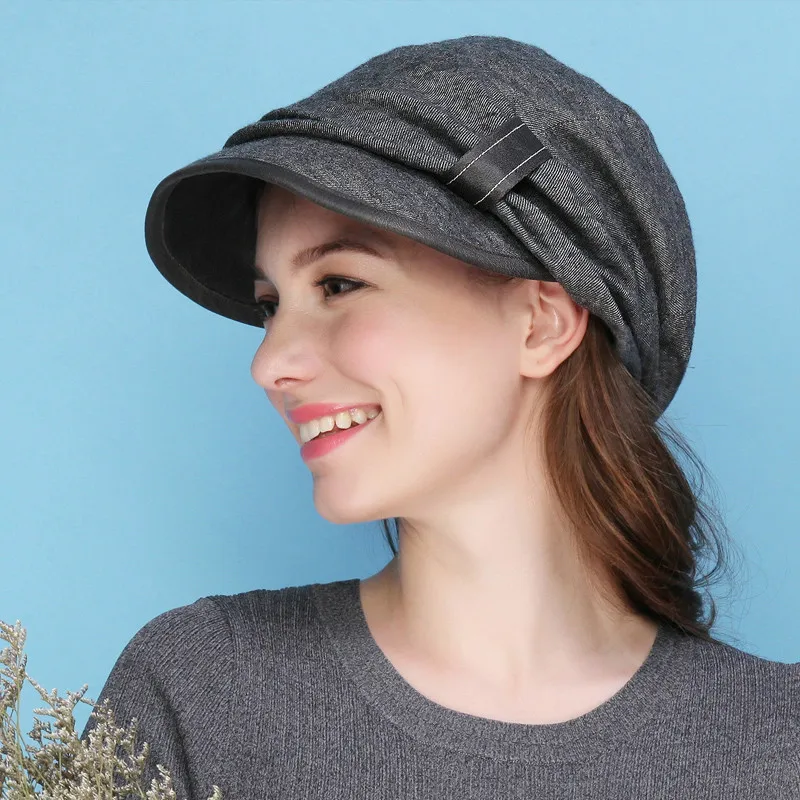 

Beret Hat Women's Autumn Leisure Korean Berets Cap Female Cotton Spring Windproof Warm British Retro All-match Ladies Caps H6739