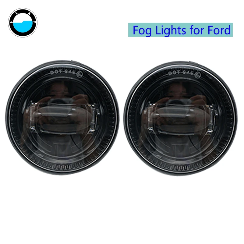 Round Led Fog Lights Replacement Bulb For Ford F150 2015 2016 2017  1 pair 30W Fog Lights For Ford.