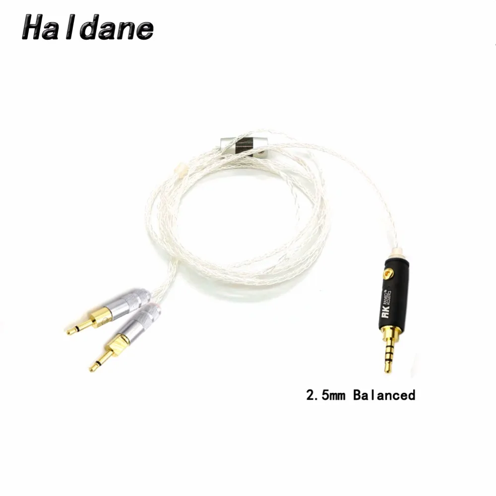 

Free Shipping Haldane 2.5/3.5/4.4mm Balanced 8core Silver Plated Headphone Upgrade Cable for HD700 HD 700 M1060 M1060c Earphone