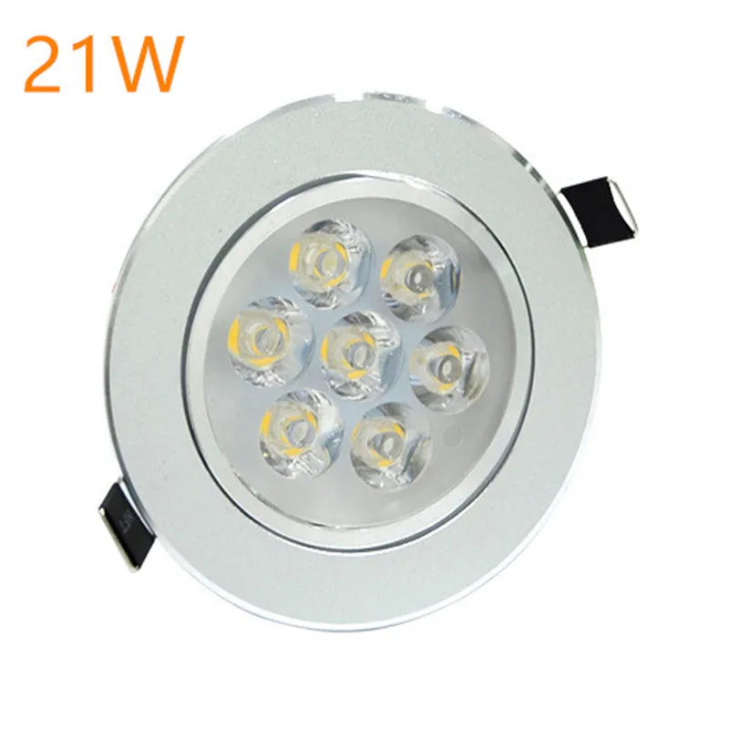 LED 통 매립형 SOPT 뜨거운 판매 6W 9W 12W 15W 21W AC220V LED 천장 통 밝기 조절 led 통, 스포트라이트 천장 조명