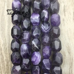 Amethysts Faceted Beads,Purple Crystal Quartz Nugget Beads,Gem Stone Drilled Beads For DIY Jewelry MY1565