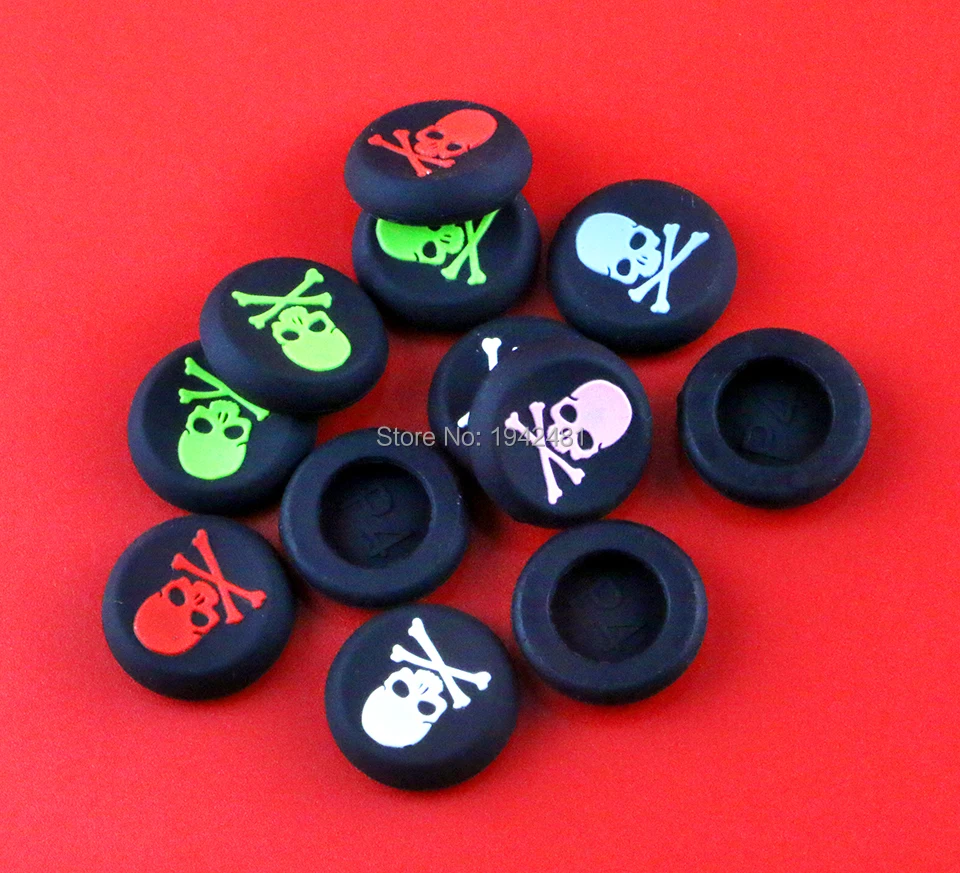 มือจับ PS3 XBOXone สำหรับ PS4 500ชิ้นมือจับหัวกระโหลกซิลิโคนด้ามจับจอยสติ๊ก