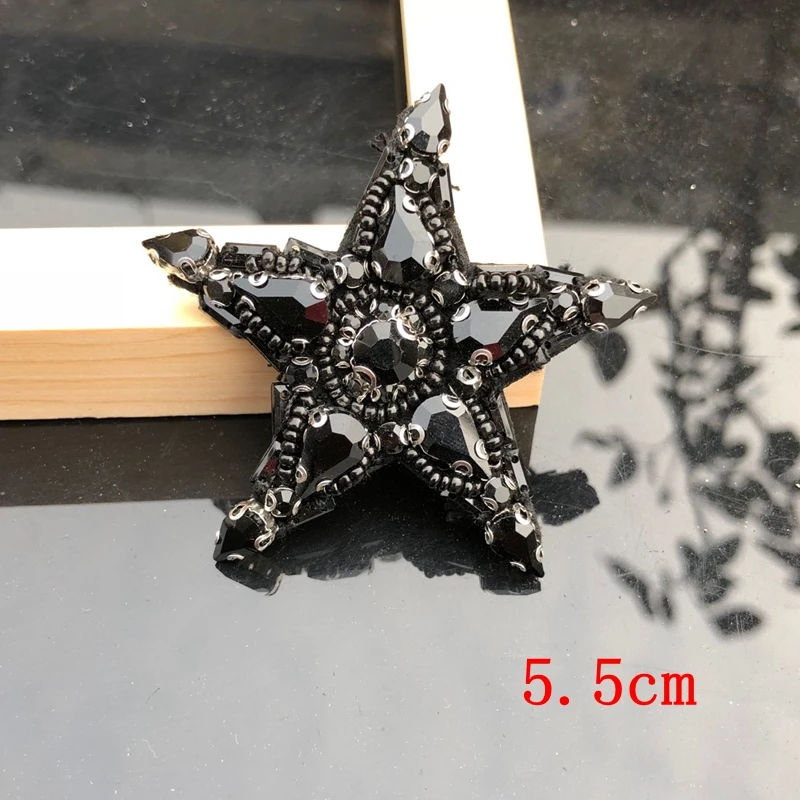 Manual nail bead patch drill color star patch clothing DIY accessories decorative five-pointed star patch decals