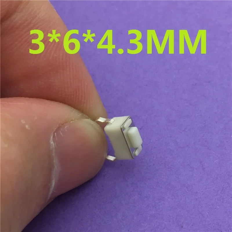 50pcs 3x6x4.3MM 2PIN Tactile Tact G76 High Quality Push Button Micro Switch Self-reset Sell At A Loss USA Belarus Ukraine