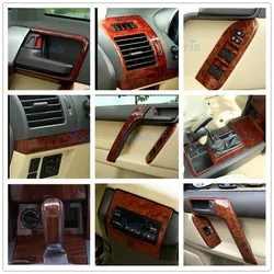 For Toyota Land Cruiser 150 Prado FJ150 2010-2017 Interior Moulding Trim Cover Wooden Panel Overlay Car Styling Accessories