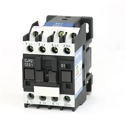 CJX2-1201 AC Contactor 24V 50Hz Coil 12A 3-Phase 3-Pole 1NC