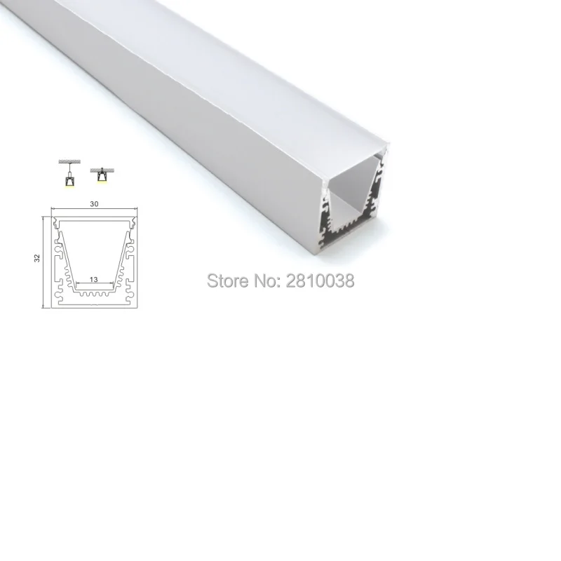 

10X 1M Sets/Lot U Shape aluminum profile led and 30mm wide led profile aluminum for suspending or pendant lamps