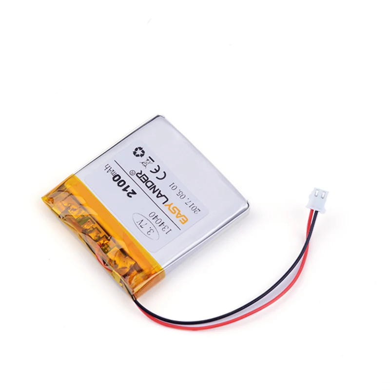 

3.7V 2100mAh XHR-2P 2.54 134040 LI polymer lithium ion battery FOR DVR DVD MP3 MP4