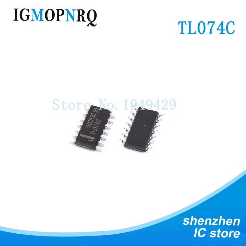 10PCS TL074CDT SOP14 TL074 TL074C 074C Operational amplifier op amp Quad Low Noise JFET New