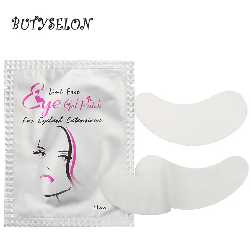 50 زوجًا من رقع تمديد الرموش تحت وسادات العين ملصقات ورقية من الجل لاش رفع هيدروجيل أدوات مكياج التجميل