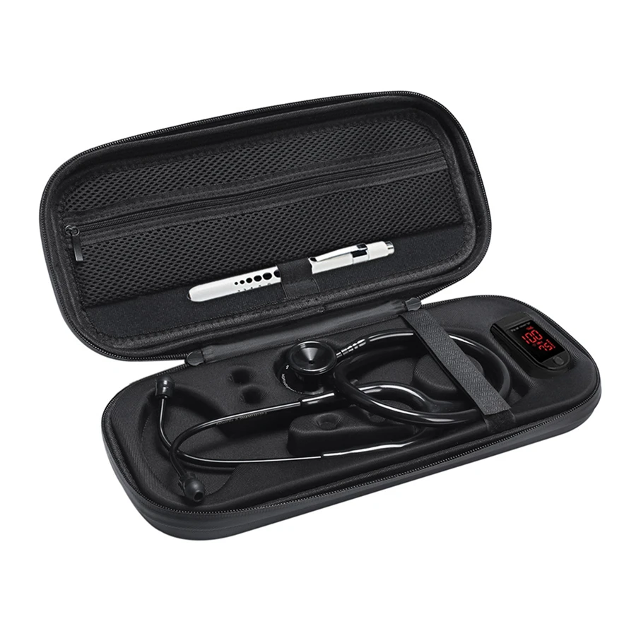 New EVA Hard Storage Carry Case for MDF 3M Littmann Cardiology Stethoscopes & Fingertip Oximeter for Dual Lumen Cardiology Grade