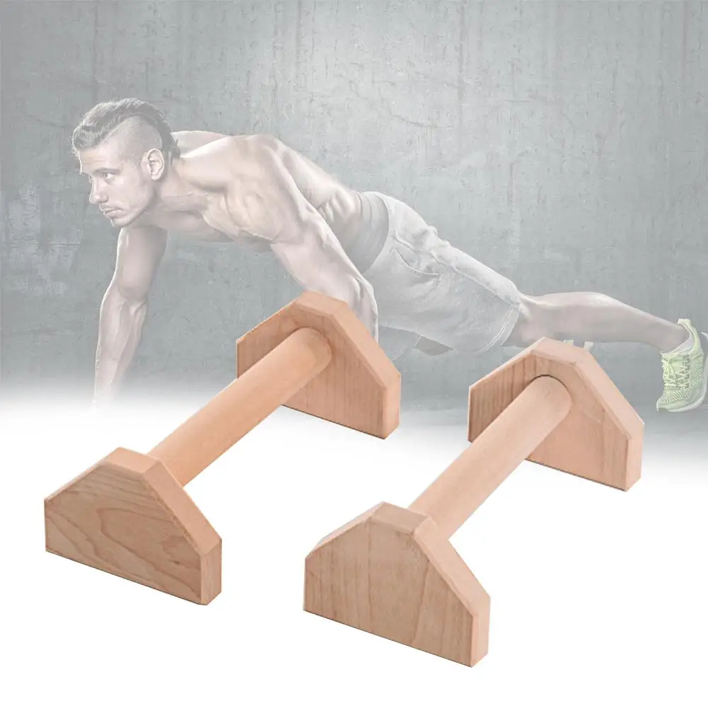 

Stretch Stand Wooden Single Double Bars Calisthenics Handstand Personalised Bars Wooden Push-Ups Double Rod Arm Muscle Trainer