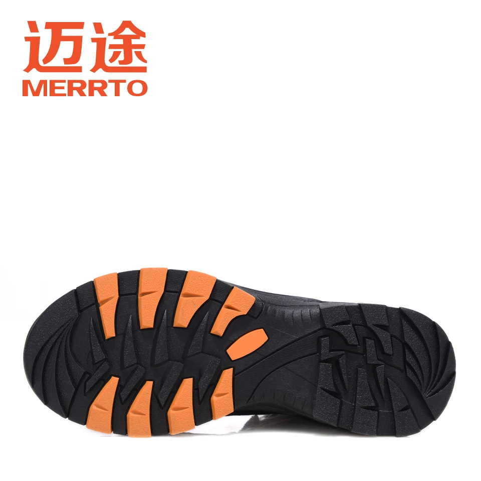 Merrto Outdoor Waterproof Hiking Boots For Men Breathable Shoes Hiking Genuinle Leather Trekking Boots Outdoor Sports Shoes Men