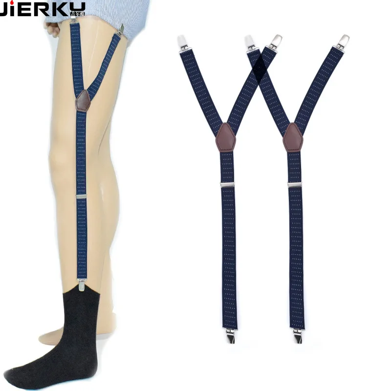 Man's Shirt Garters Leg Sock Suspenders Braces Elastic Uniform Business Strap  Gentleman Shirt Holder 1pair