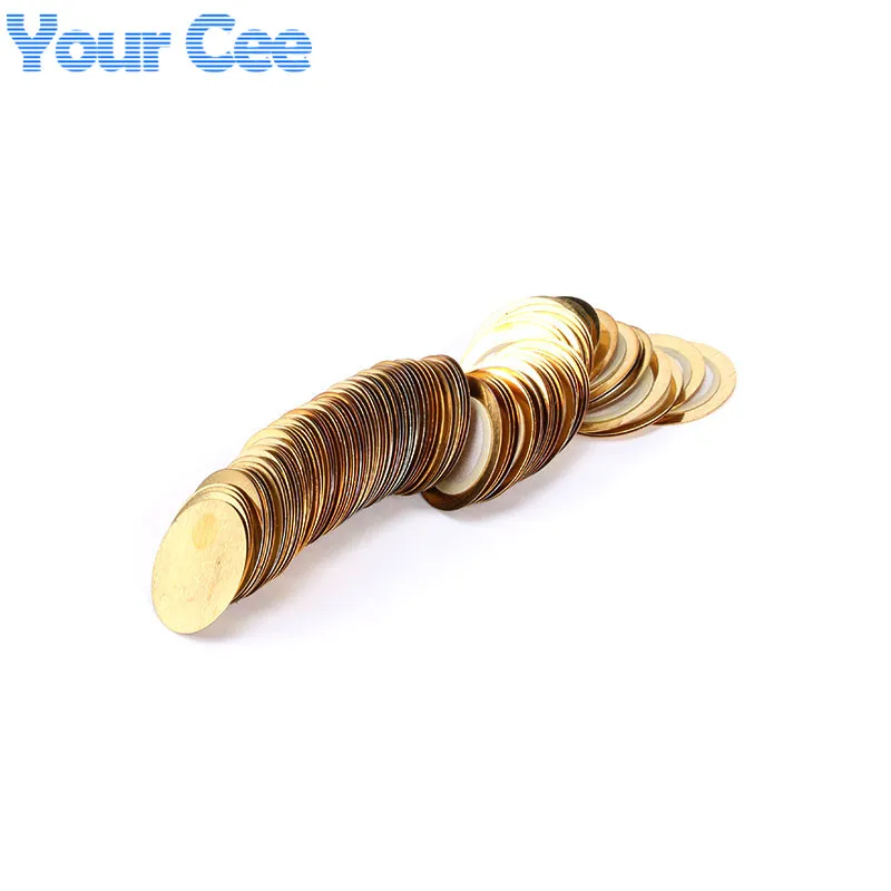 100Pcs/10pcs 20mm Thickness 0.33mm Copper Piezo Disc Piezoelectric Ceramic Shee Buzzer Pressure Sensor Speaker DIY Electronic