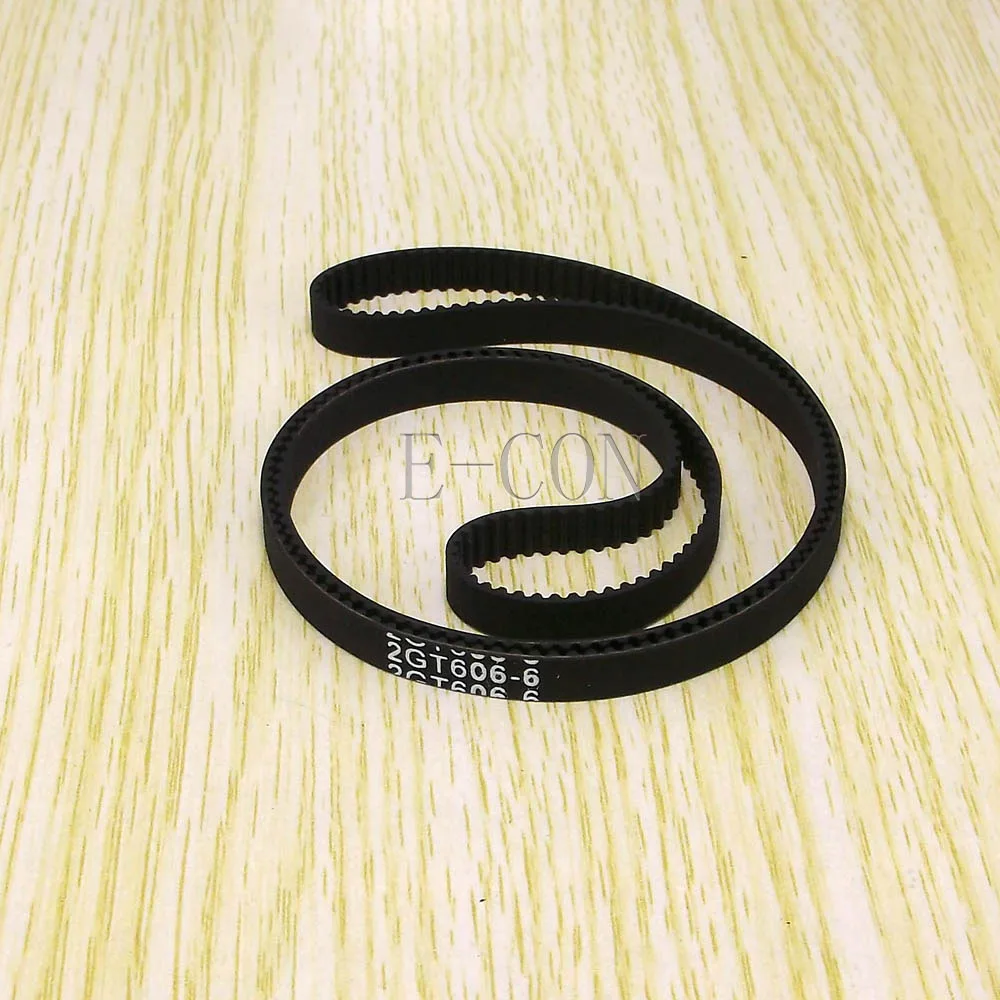 

5pcs/lot 606-GT2 Loop Timing Belt Width 6mm GT2 Belt Rubber Fiberglass Inner Length 606mm 303 Teeth for GT2 Timing Pulley