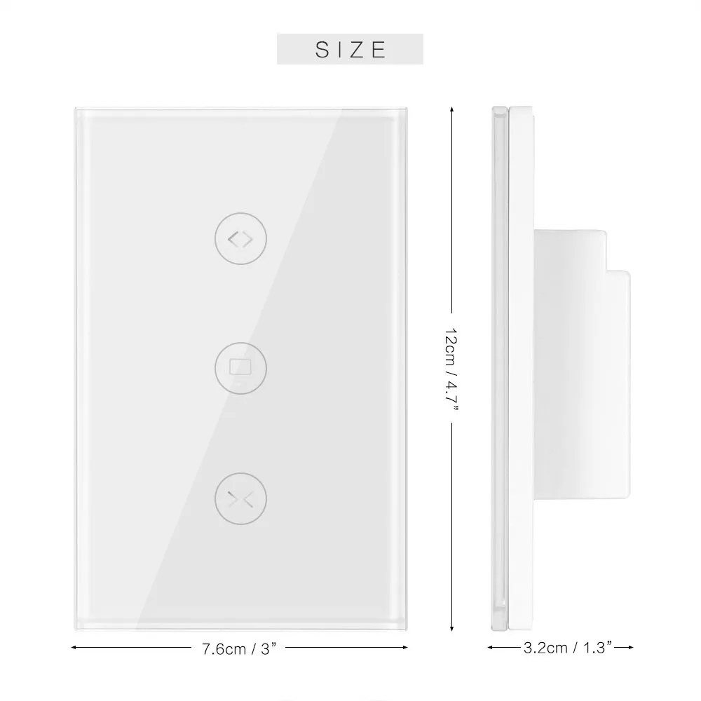 Interruptor de cortina inteligente con WiFi, dispositivo motorizado eléctrico con aplicación Smart Life, Tuya, persiana enrollable, funciona con Alexa y Google Home