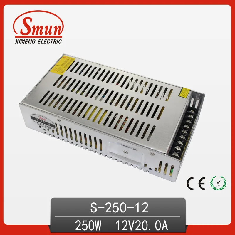 AC 110/220V to DC 12V Switch LED Power Supply 250W For LED Strip Transformer 12V Driver LED Display Billboard