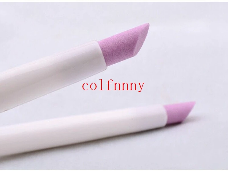 

New arrive 1000pcs Women Nail File 2017 Hot Pink Nail Art Cuticle Remove Ceramic Rod Scrubs Cuticle Stick Stone Tools