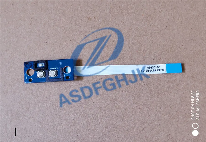 For Clevo W350ET Powerbutton Board mit Kabel 6-71-W35ES-D12  100% test ok