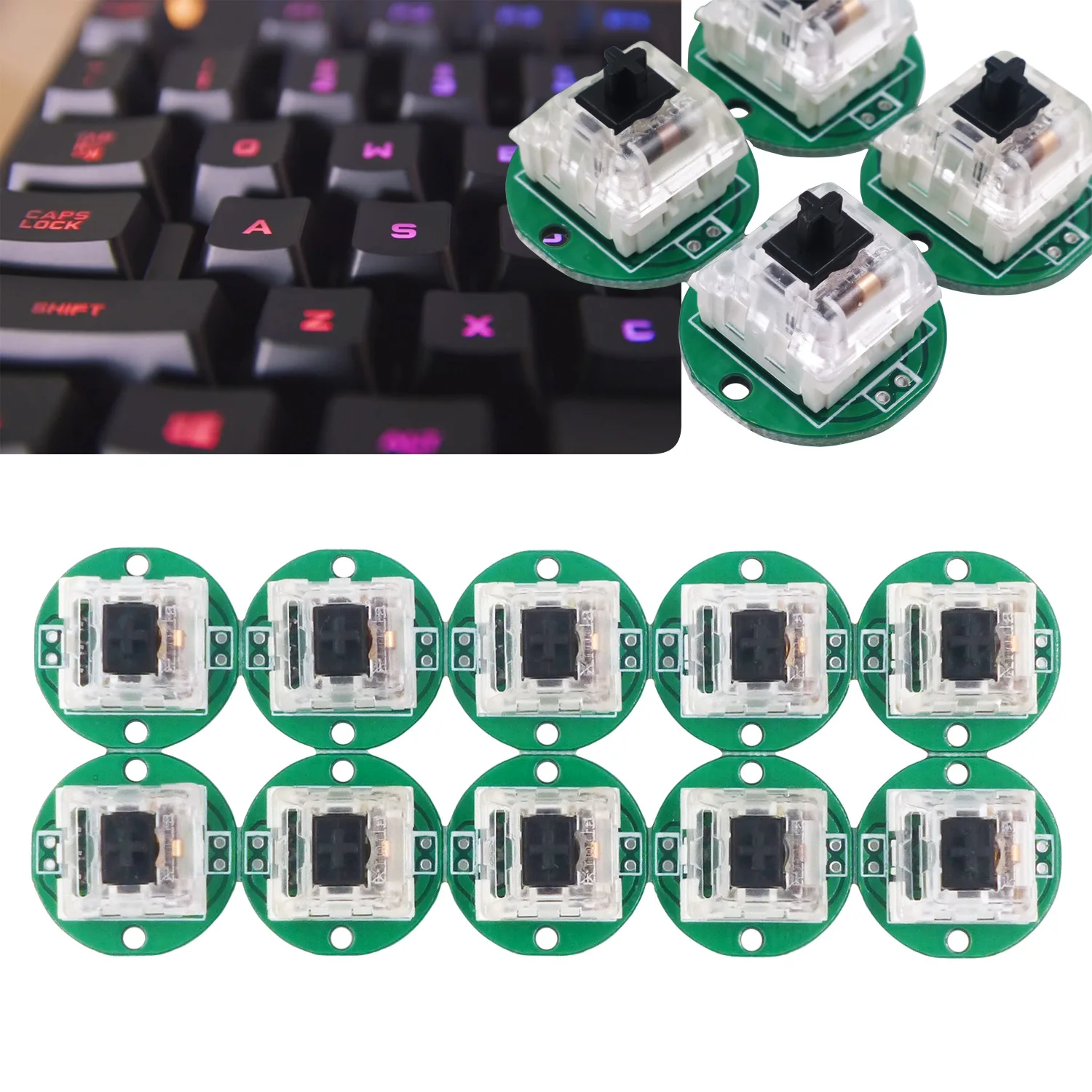 SJ@JX Arcade Button Arcade DIY Kit Mechanical Keyboard Switch 28mm Button
