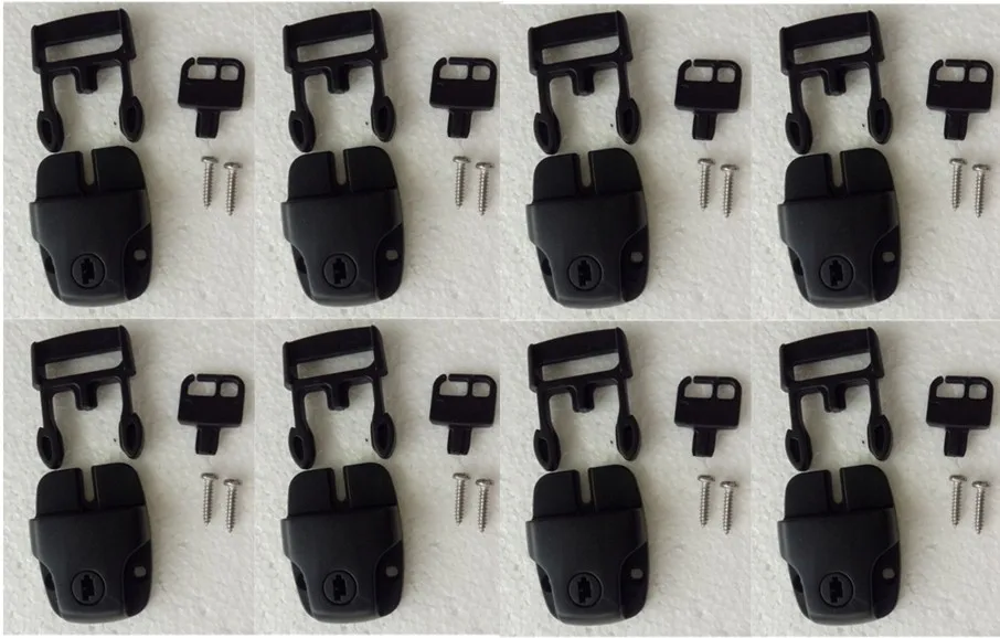 

8 piece Spa Hot Tub Cover Broken Latch Repair Kit Clip Lock with key and hardware