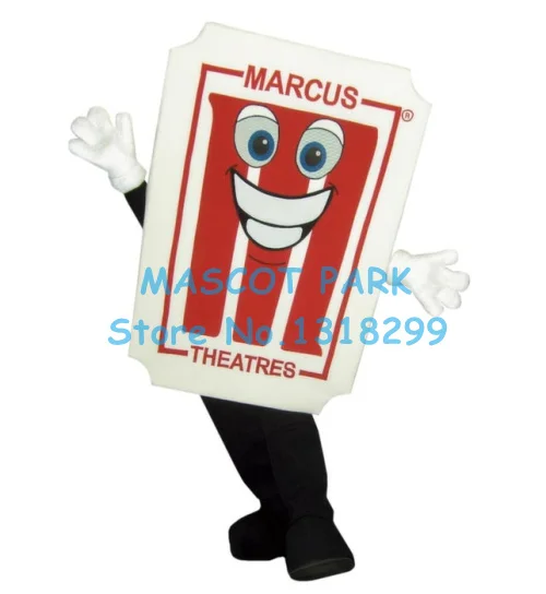 

theatre ticket mascot costume factory wholesale cartoon cinema movie theatre theme anime cosplay costumes carnival fancy dress