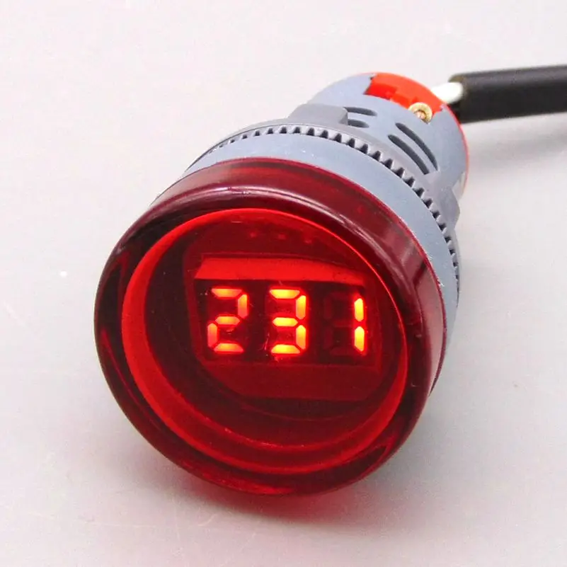 

22mm voltmeter Voltage relay AC50~500V volt gauge voltage meter volt meter Indicator lamp voltage meter