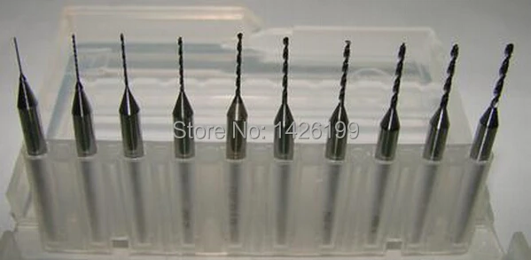 Free shipping 10pcs 0.4mm PCB mini drill Bit tungsten steel carbide for print circuit board cnc drill Bits Machine