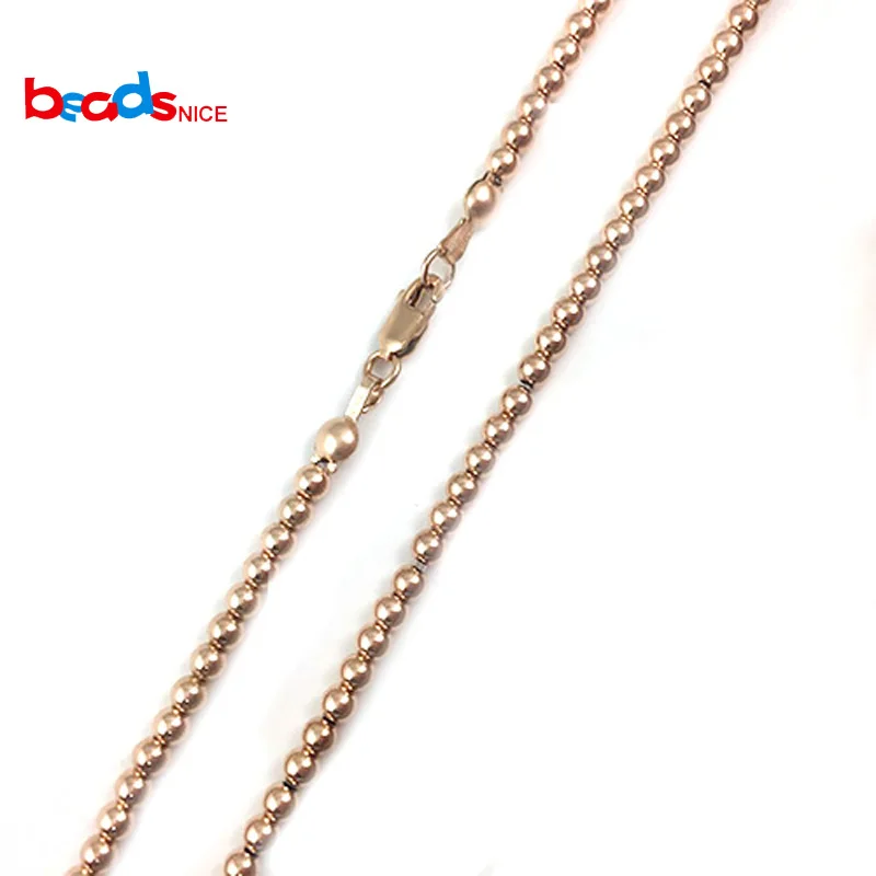 

Beadsnice ID39911smt2 Beaded Choker Necklace Gold Filled Chain Necklace Best Gift For Women