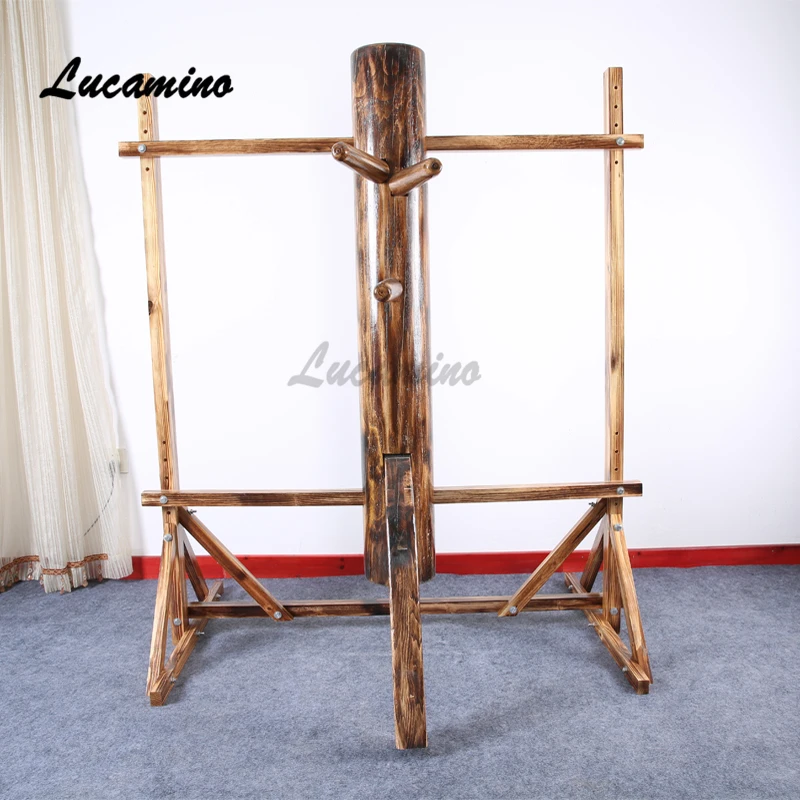 New Fire burned design Frame Wing Chun Wooden Dummy, special design wing chun mook jong, Donnie Yen practice IP man wood dummies