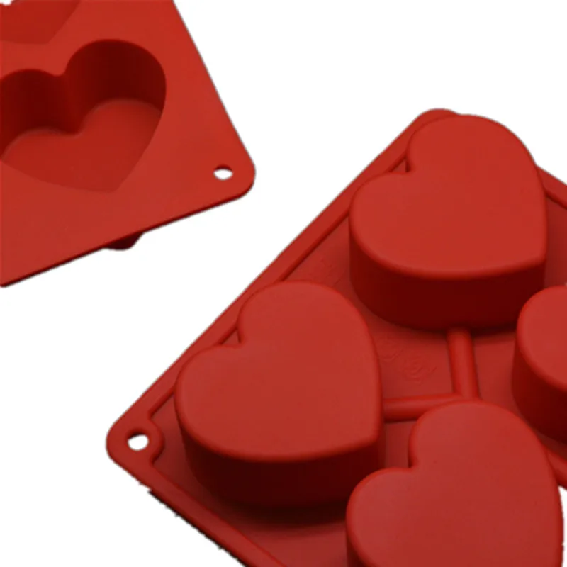 1Pc Cake Tools Silicone Mold Heart Shape Cake Mold 8 Cavity Baking Mold 288*168*35 mm