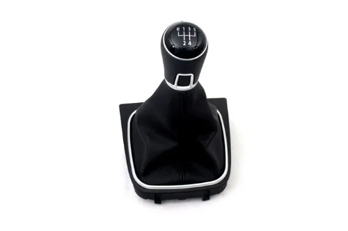 

Matt Chrome Frame Surround with MK7 Style 5 Speed Gear Knob & Shift Boot New for Golf MK5 for Jetta MK5 Durable