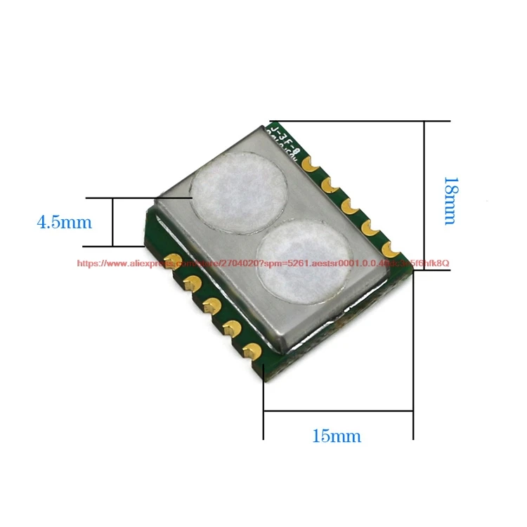 

HT01 Carbon dioxide + VOC+ temperature and humidity + formaldehyde, 5 in one sensor module HT01