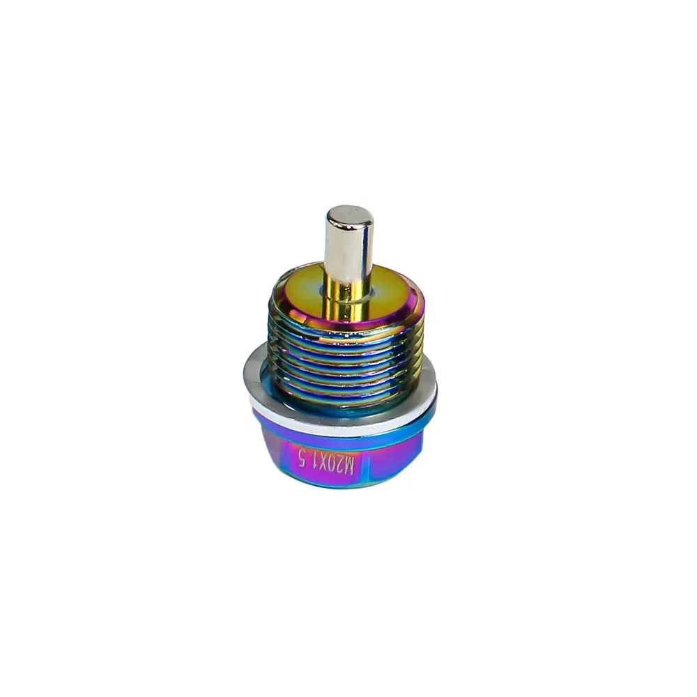 M20*1.5MM Aluminum Neo Chrome Magnetic Oil Drain Plug Oil Drain Bolt Oil Sump drain plug For All ehicles with 20x1.5 thread