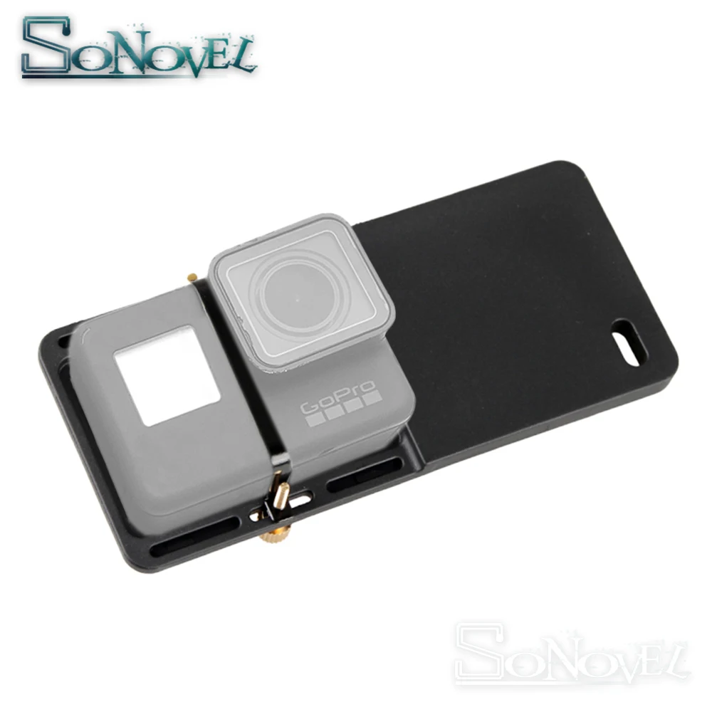 Adaptador de câmera de ação gopro, acessórios, placa de montagem de interruptor para gopro hero 6/5/4, sjcam, zhiyun smooth 4, dji osmo mobile 2 gimbal