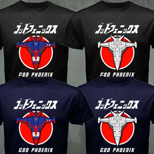 Rare Japan Retro Classic Anime Gatchaman G-Force God Phoenix Aircraft Designs Men Summer Political T Shirt