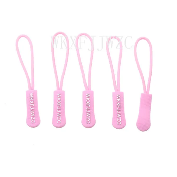 20pcs Pink Zipper Pulls Strong  Nylon Cord Non-slip with  Rubber Gripper Pull To Fit Any Zipper Materials-Zipper Fixer