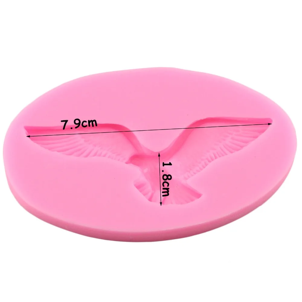 Mujiang 3D Craft Birds Silicone Mold Seagull Fondant Molds Cake Decorating Tools Candy Soap Resin Clay Chocolate Gumpaste Moulds