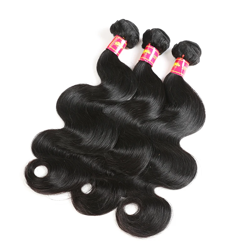 Ali Queen Hair Body Wave Brazilian Remy Human Hair Weaves Bundles Natural Color 10\