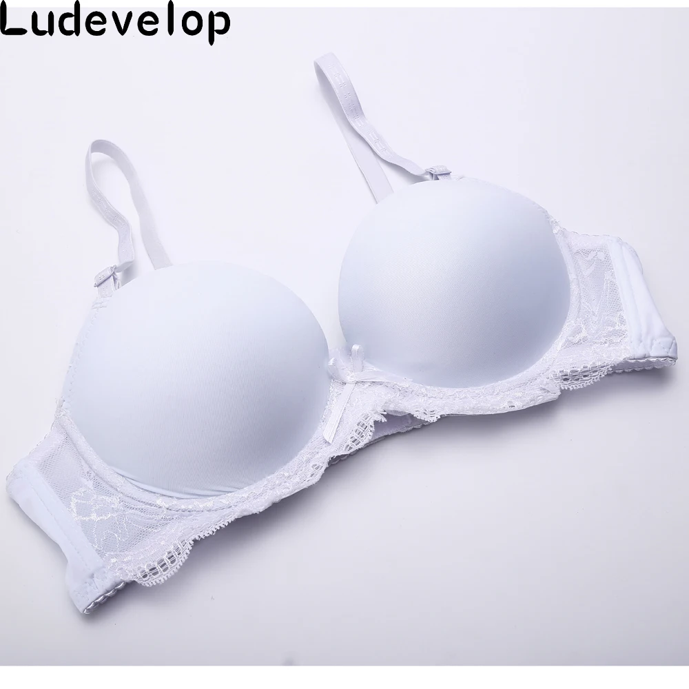 Ludevelop Women Sexy Bras,Plus Size Soutien Gorge lace bralette girls fashion bra,push up bra or women Black White Underwear