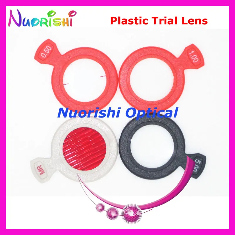 

5pcs Colorful Plastic Rim Trial Mineral Lenses Diameter 38mm for Trial Lens Set Frame HSL Free Shipping