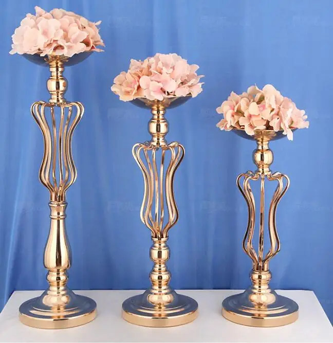 New crystal candlestick road lead three european-style creative furnishings wine shop owner table ornaments wedding .