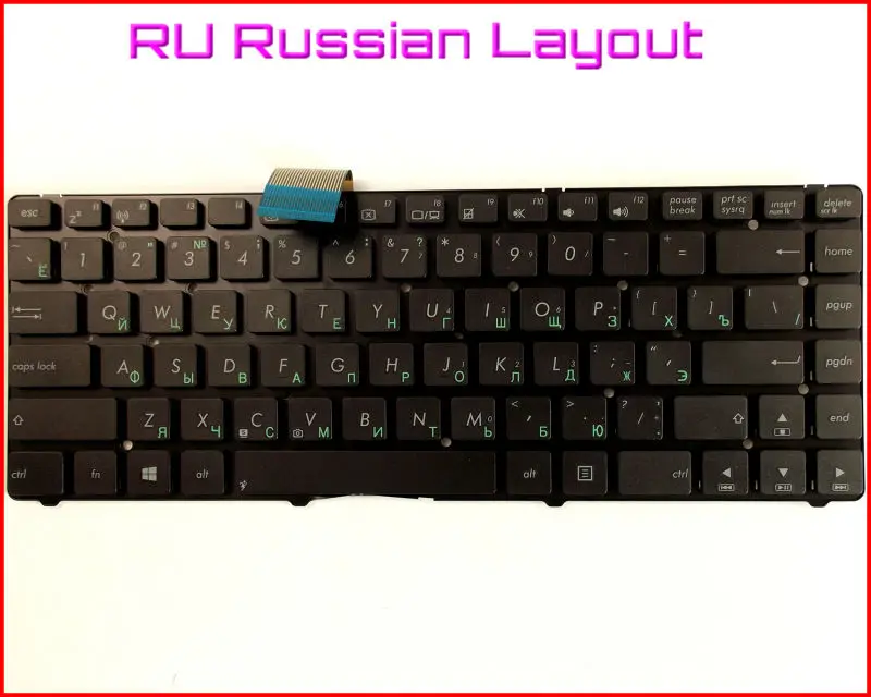 New Keyboard RU Russian Version for ASUS A45 A45A A45V A45VD A45VJ A45VM A45VS A45D A45DE A45DR Laptop No Frame