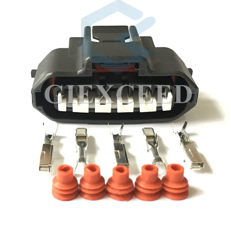 2 Sets 5-Pins Motorplug Vrouwelijke Kabelboom Contactdoos Ac Assemblage Ontsteking Luchtstroommeter Connector 90980-11317 Voor Toyota Jaguar