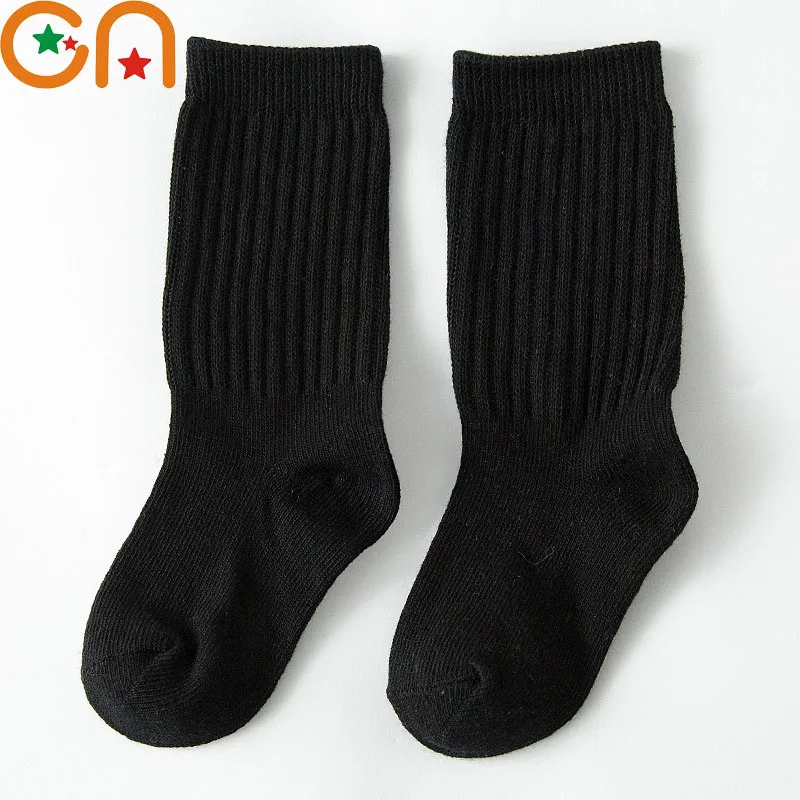 3 Pairs Children Socks Cotton Boys Girls Baby Student Fashion Solid Cute Warm Soft For 1-10 Years Kids Socks New Year Gift