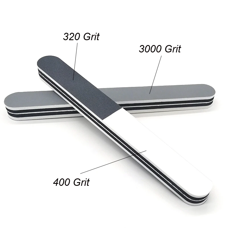 4 pcs/lot 3 Way Nail Buffer Files Block Nail Art Tool Manicure Device Tool UV Gel Polisher Nail File Polishing Salon Nail Sponge